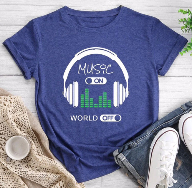 Printed Tees (Music On)