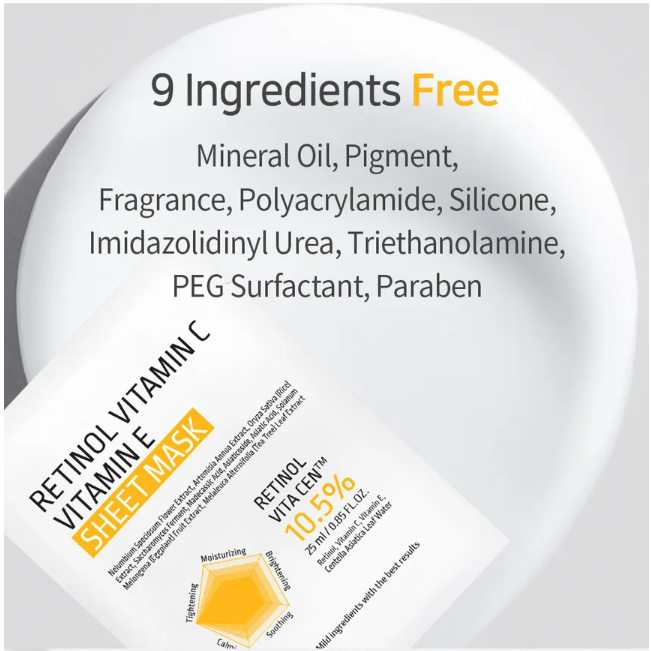 APLB - Retinol Vitamin C Vitamin E Sheet Mask 25ml