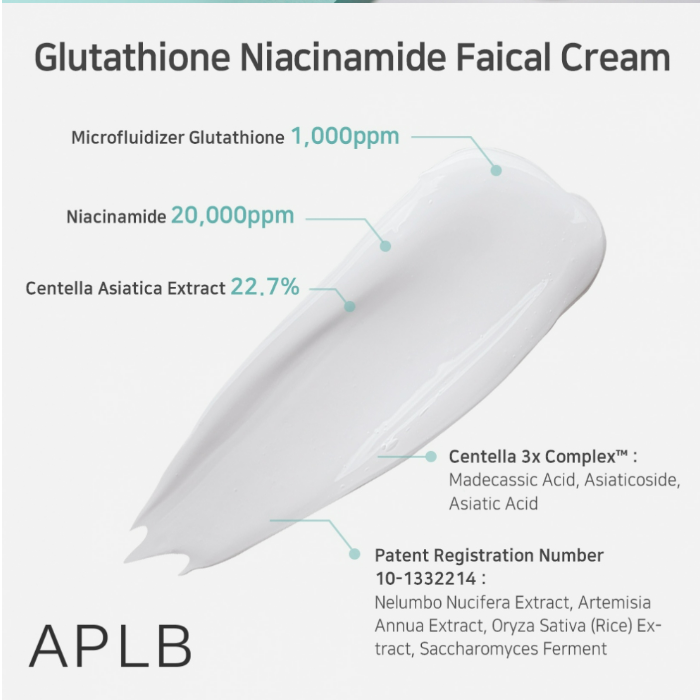 [APLB] Glutathione Niacinamide Facial Cream 55ml