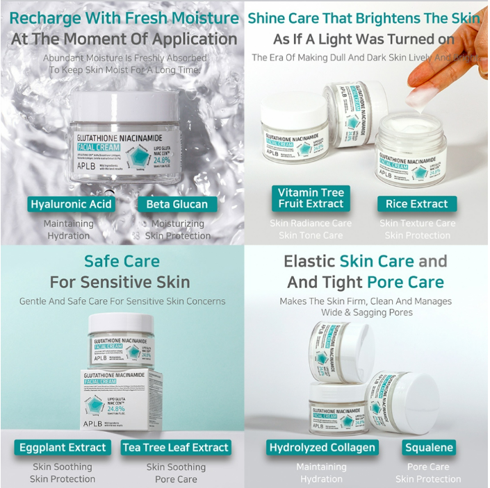 [APLB] Glutathione Niacinamide Facial Cream 55ml