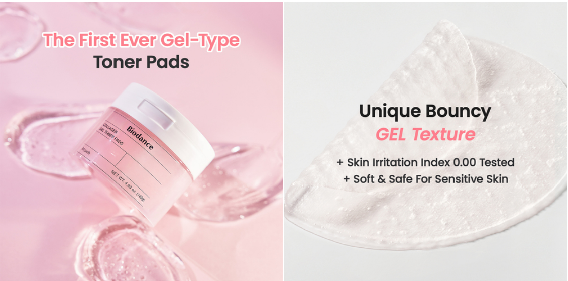 [Biodance] Collagen Gel Toner Pads (60 pads)