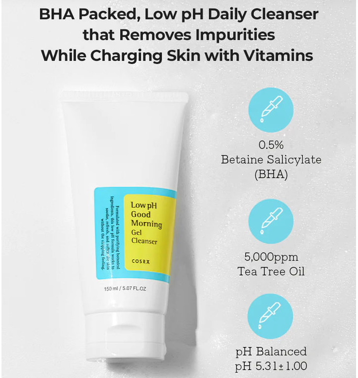 [COSRX] Low Ph Good Morning Gel Cleanser 150ml