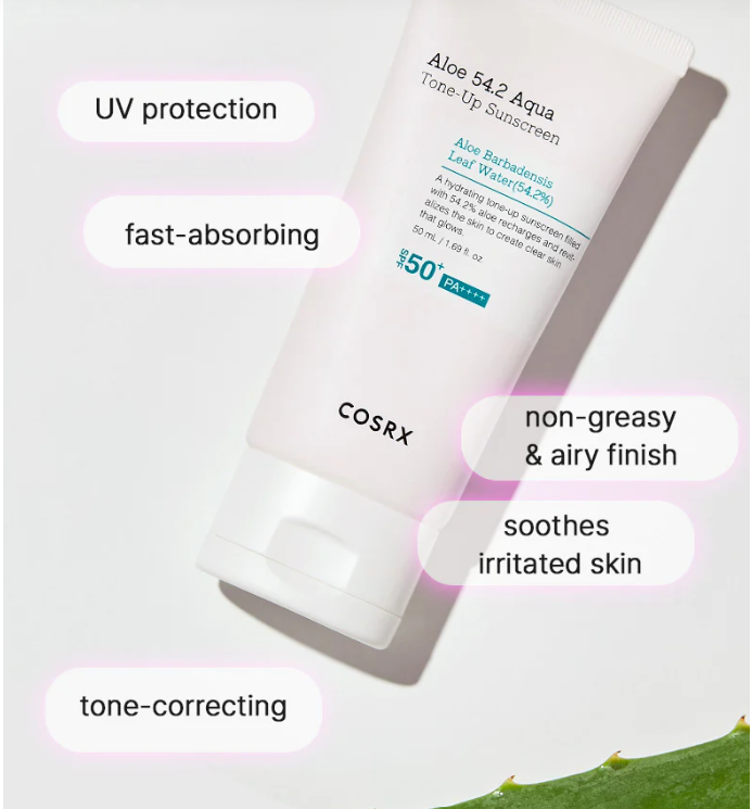 [COSRX] Aloe 54.2 Aqua Tone-Up Sunscreen 50ml