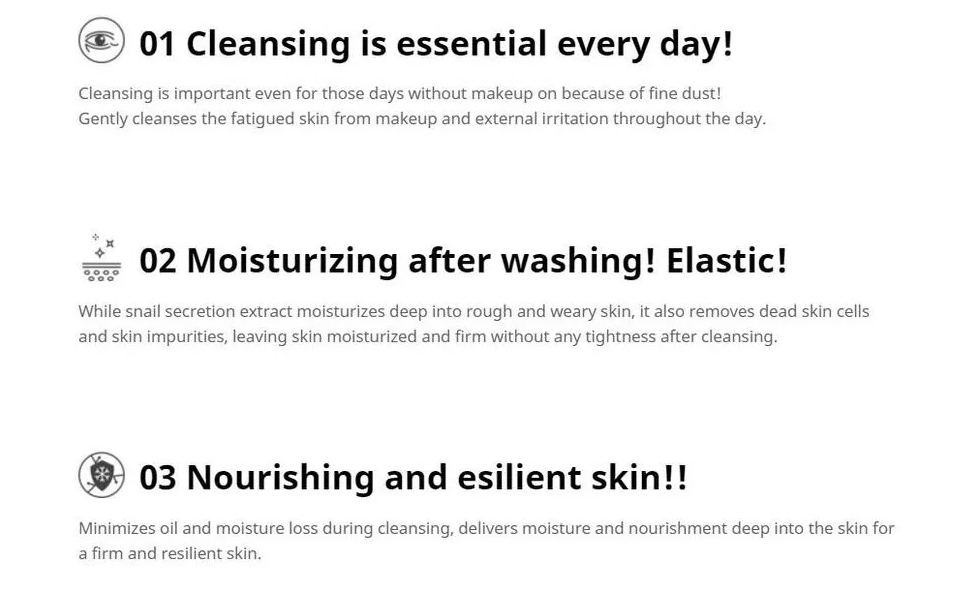 [Farmstay] Escargot Noblesse Intensive Cleansing Foam 180ml