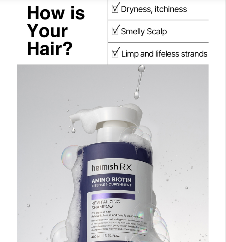 [Heimish] RX Amino Biotin Revitalizing Shampoo 400ml
