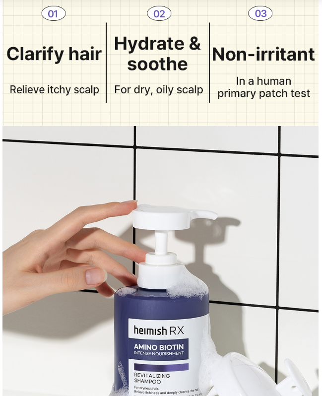 [Heimish] RX Amino Biotin Revitalizing Shampoo 400ml