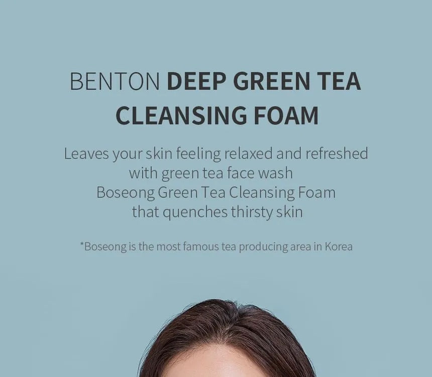 Benton - Deep Green Tea Cleansing Foam 120ml