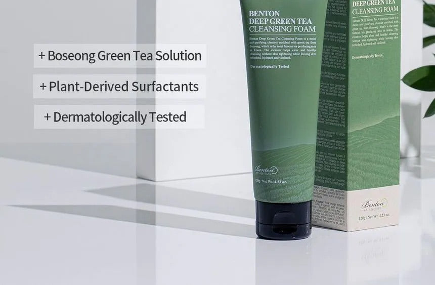 Benton - Deep Green Tea Cleansing Foam 120ml