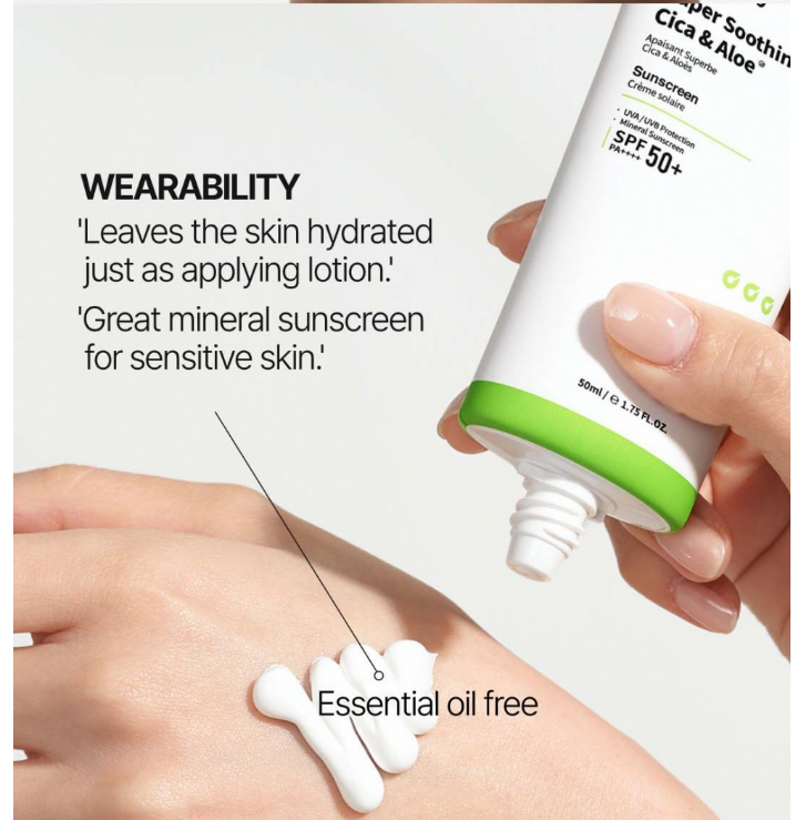 [Jumiso] Super Soothing Cica & Aloe Sunscreen 50ml