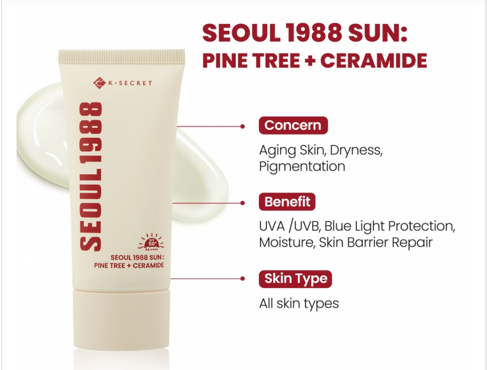 [KSECRET] SEOUL 1988 Sun : Pine Tree + Ceramide 50ml