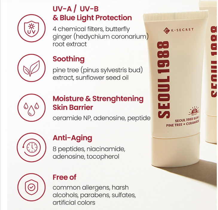 [KSECRET] SEOUL 1988 Sun : Pine Tree + Ceramide 50ml
