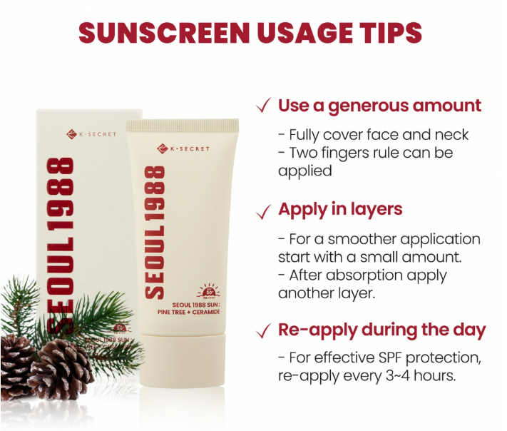 [KSECRET] SEOUL 1988 Sun : Pine Tree + Ceramide 50ml