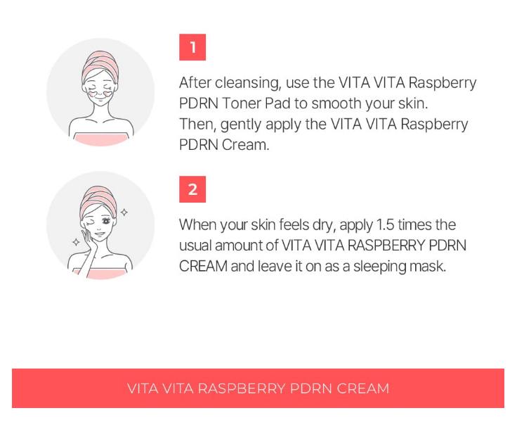 [Be The Skin] Vitavita Raspberry PDRN Cream 50g