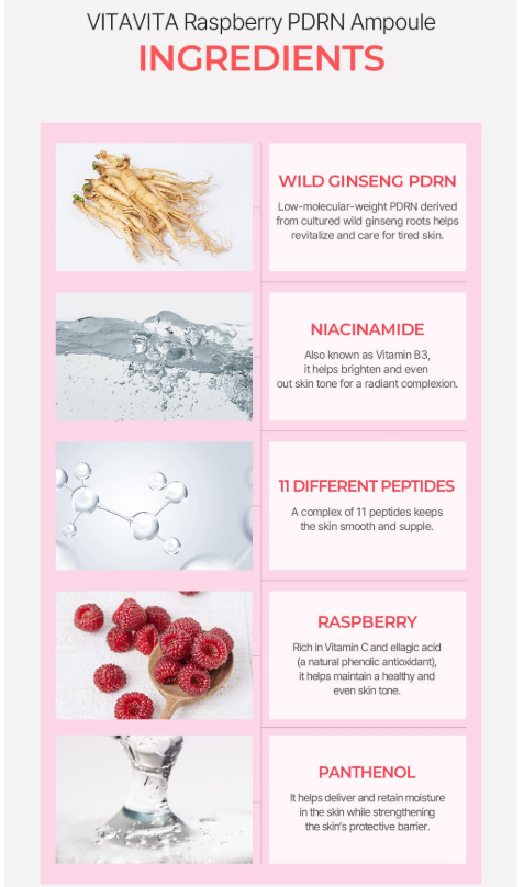 [Be The Skin] Vitavita Raspberry PDRN Ampoule 30ml